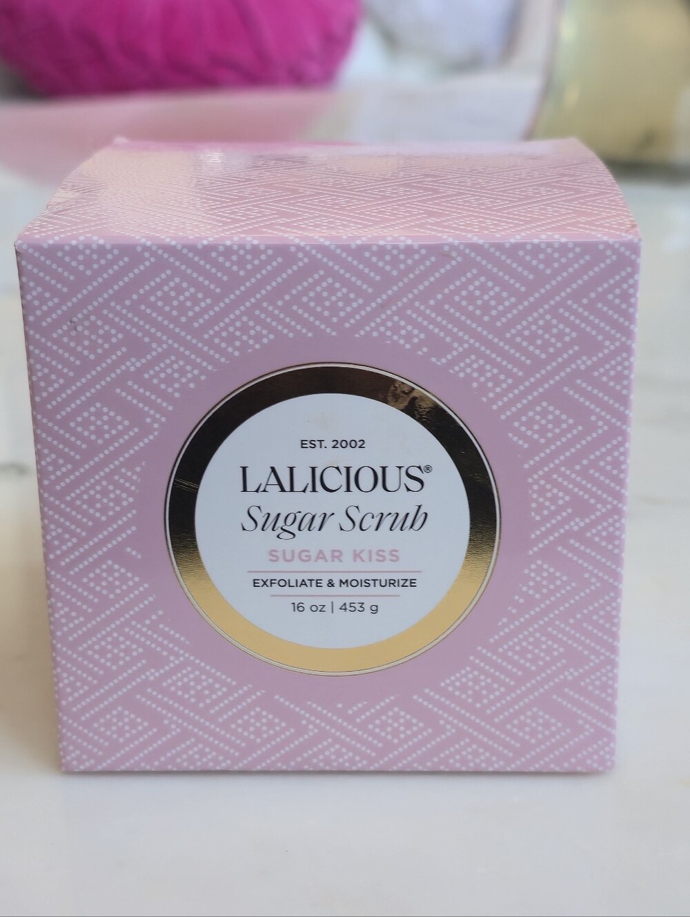 NWT Lalicious Sugar Scrub in Sugar Kiss -citrus-rose-vanilla 16 Oz.